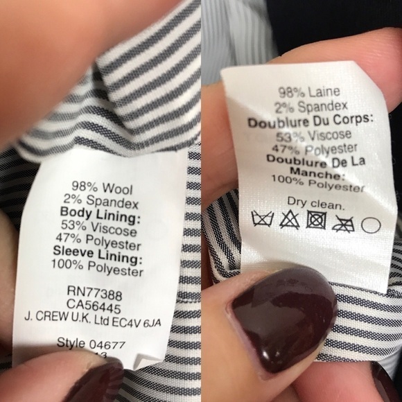 J. Crew Navy Wool Schoolboy Blazer 2 Button 4T - Picture 8 of 8